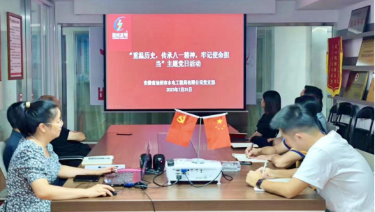 公司黨支部開展“重溫歷史，傳承八一精神， 牢記使命擔(dān)當(dāng)”主題黨日活動